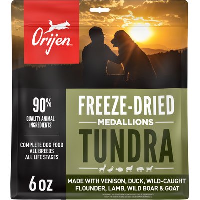 ORIJEN ORIJEN Tundra Grain-Free High-Protein Freeze-Dried Dog Food & Topper, 6-oz bag