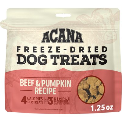 ACANA ACANA Singles Beef & Pumpkin Grain-Free Limited Ingredients & Freeze-Dried Dog Treats, 1.25-oz bag