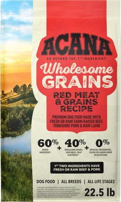 ACANA Red Meat & Grains Beef Pork & Lamb Wholesome Grains Dry Dog