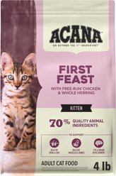 ACANA Kittens First Feast Chicken & Fish Dry Cat Food, 4-lb bag slide 2 of 9