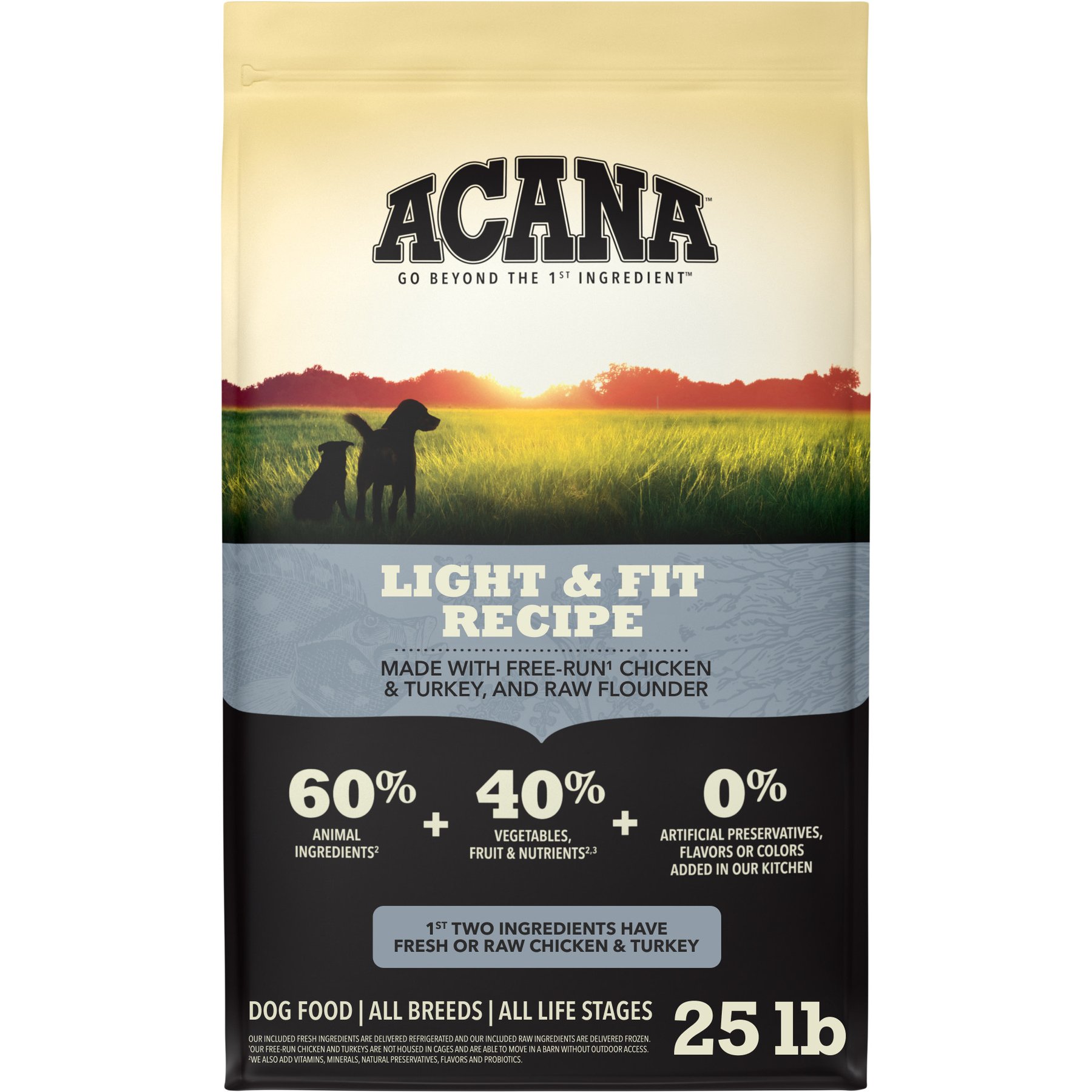 ACANA Light & Fit Grain-Free Dry Dog Food, 25-lb bag
