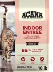 ACANA Indoor Entree Chicken Turkey Whole Herring & Rabbit Dry Cat Food, 10-lb bag slide 2 of 9