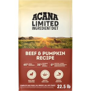 ACANA Singles Limited Ingredient Beef & Pumpkin Grain-Free High-Protein Dry Dog Food, 22.5-lb bag