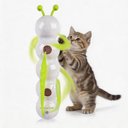 allforpaws Interactive Wack'A'Worm Post Cat Toy, White/Green