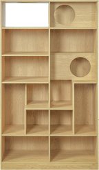Cesicia Furniture Style Bookcase 63-in Cat Tree, Natural