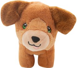 Snugarooz Biscuit Squeaky Plush Dog Toy, Brown