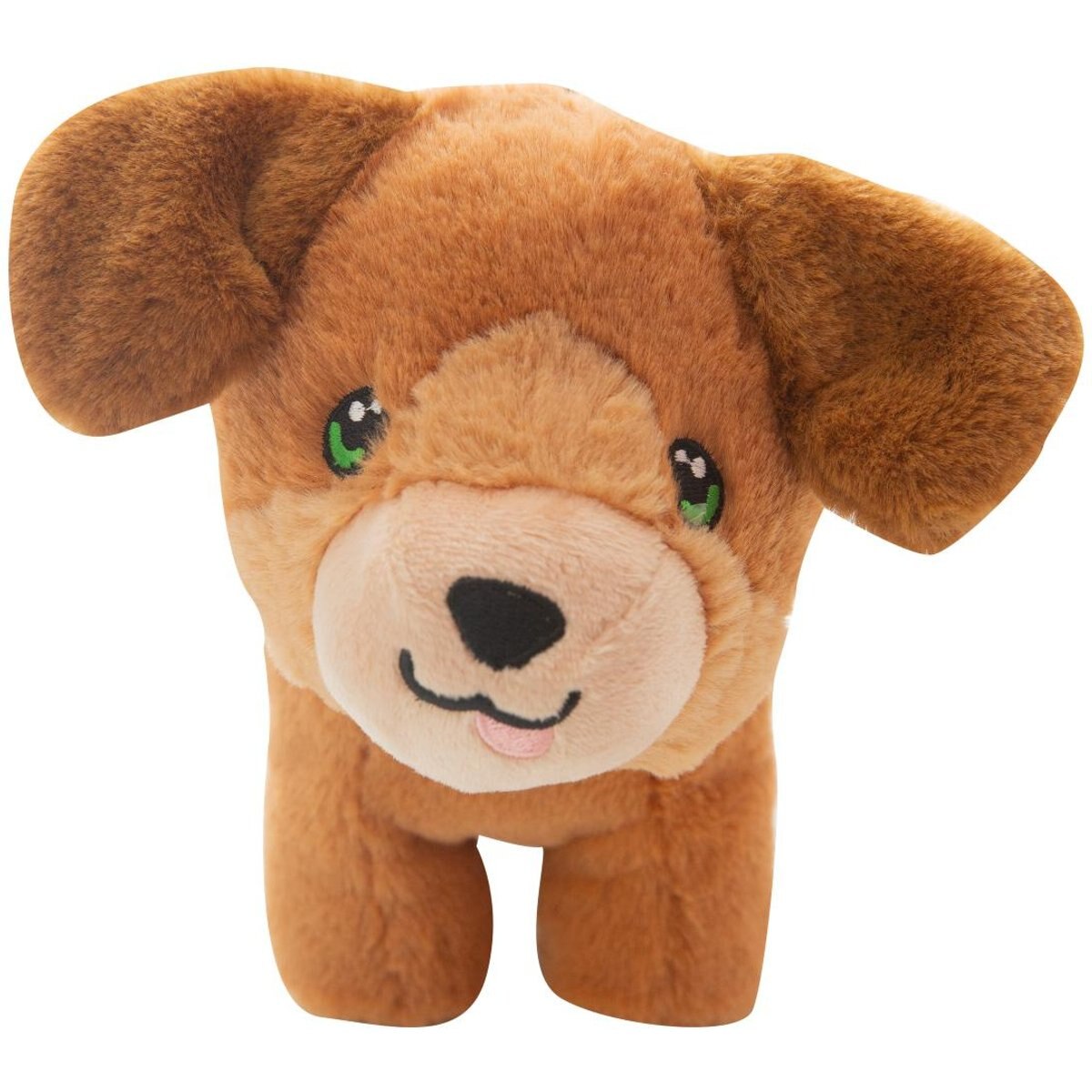 Snugarooz Biscuit Squeaky Plush Dog Toy, Brown