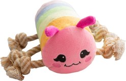 Snugarooz Knot-A-Pillar Squeaky Plush Dog Toy, Multicolor
