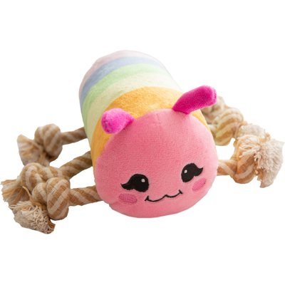 Snugarooz Snugarooz Knot-A-Pillar Squeaky Plush Dog Toy, Multicolor