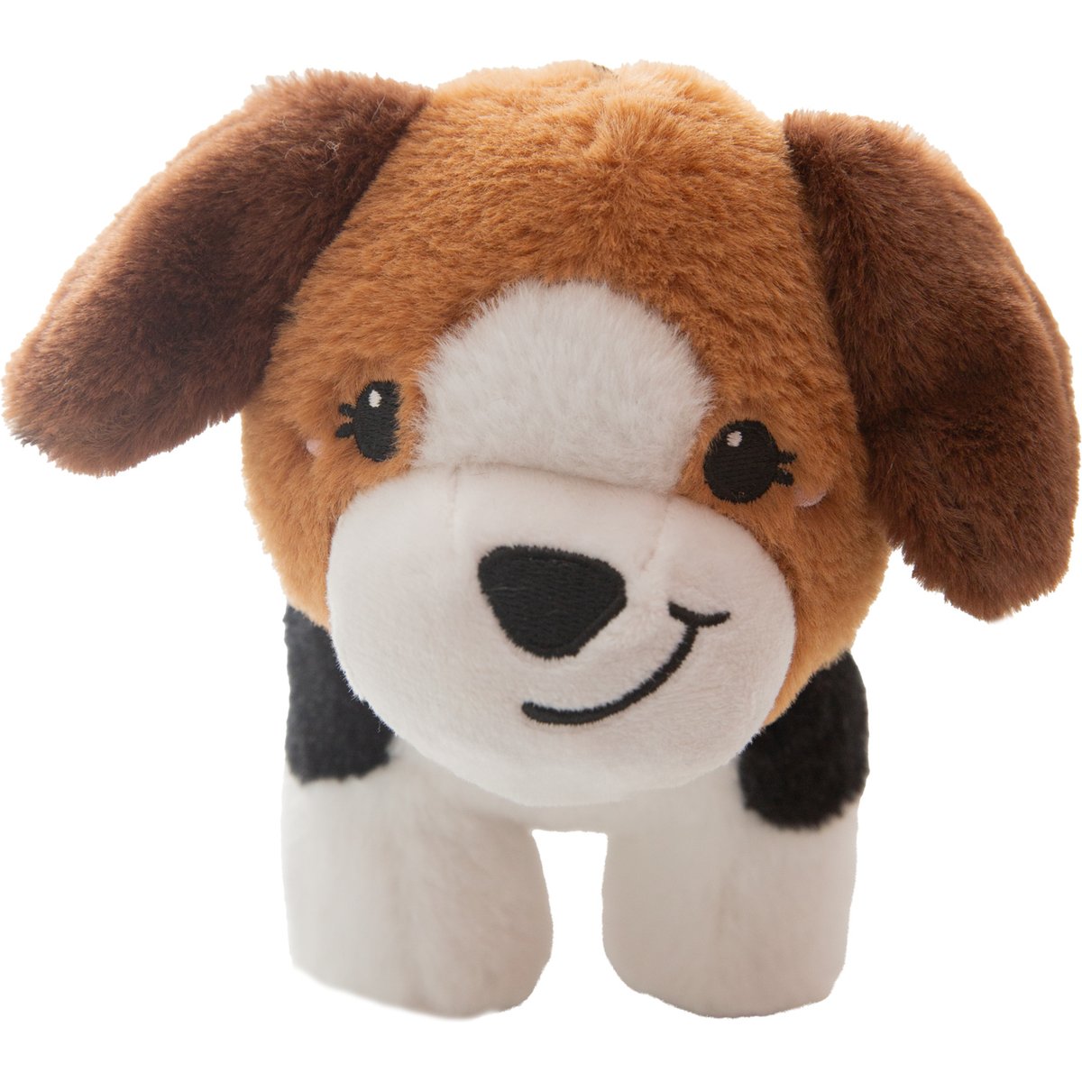 Snugarooz Milo Squeaky Plush Dog Toy, Brown