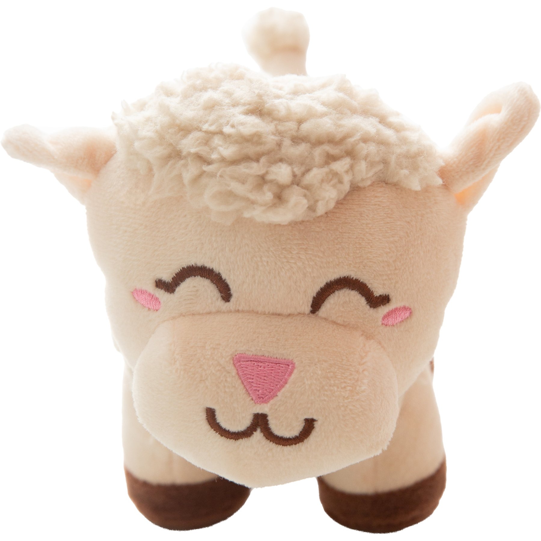 Snugarooz Meryl Sheep Squeaky Plush Dog Toy, White