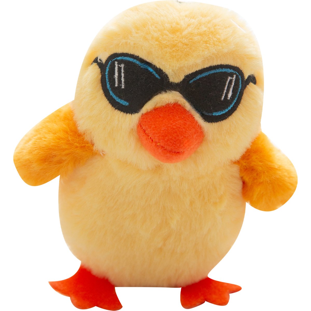 Snugarooz Cool Chick Squeaky Plush Dog Toy, Yellow