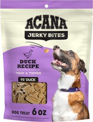 ACANA Jerky Bites Duck Flavor Grain-Free High-Protein Dog Treats, 6-oz bag