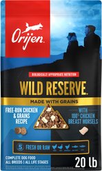 ORIJEN Wild Reserve Free-Run Chicken & Grains Dry Dog Food Recipe, 20-lb bag