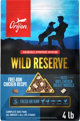 ORIJEN Wild Reserve Free-Run Chicken Dry Dog Food, 4-lb bag