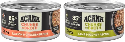 ACANA Salmon & Chicken + Lamb & Kidney Variety Pack Chunks in Broth Wet Cat Food