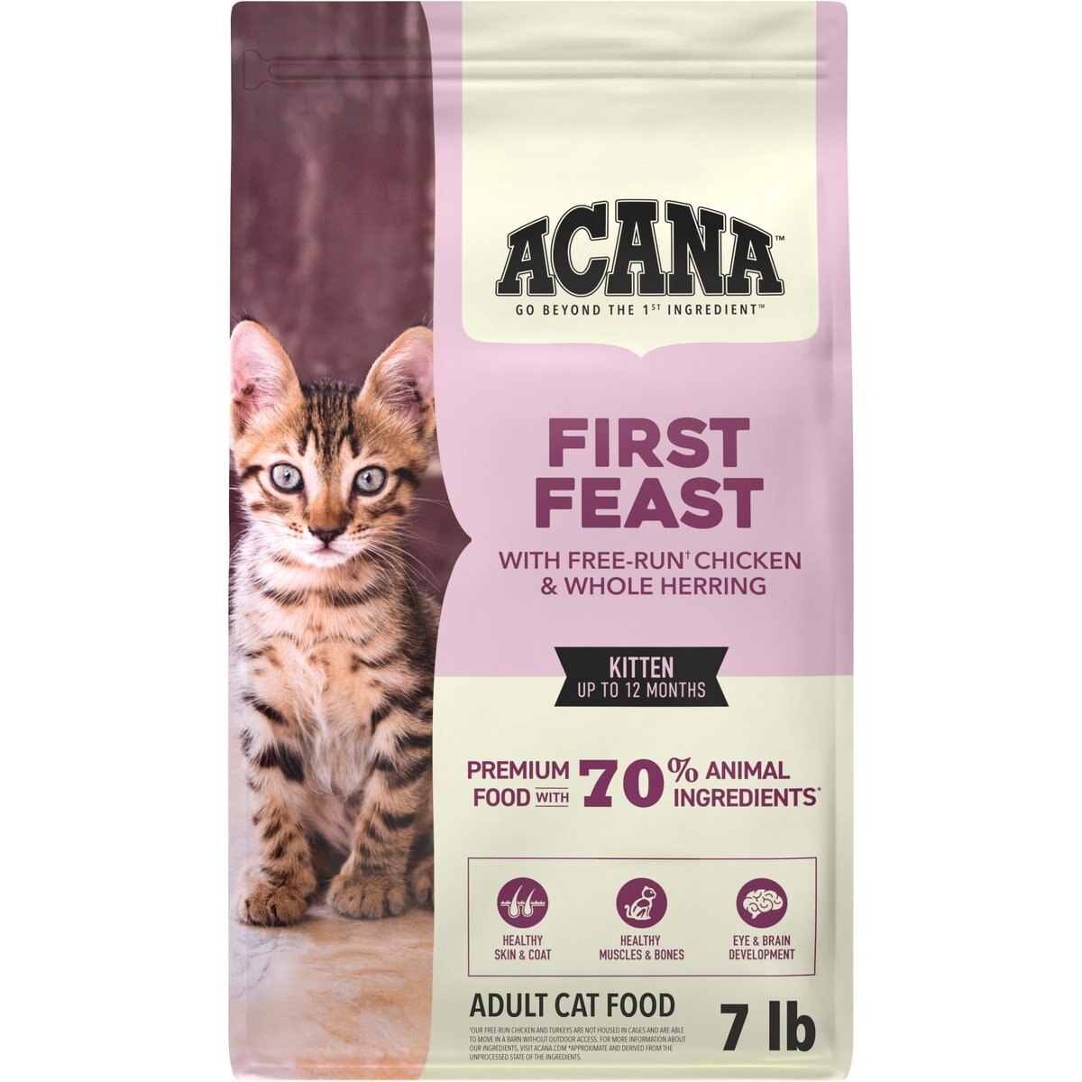 ACANA Kittens First Feast Chicken & Fish Dry Cat Food, 7-lb bag