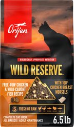 ORIJEN Wild Reserve Free-Run Chicken & Wild-Caught Fish Dry Cat Food, 6.5-lb bag slide 2 of 8