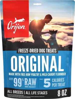 ORIJEN Original Grain-Free High-Protein Freeze-Dried Dog Treats, 8
