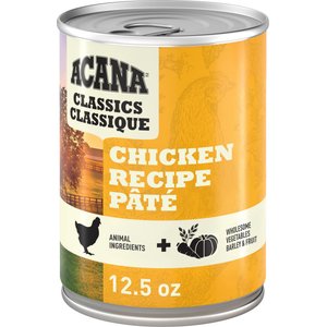 ACANA Classics Chicken Pate Wet Dog Food, 12.5-oz can, case of 12