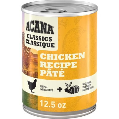 ACANA ACANA Classics Chicken Pate Wet Dog Food, 12.5-oz can, case of 12