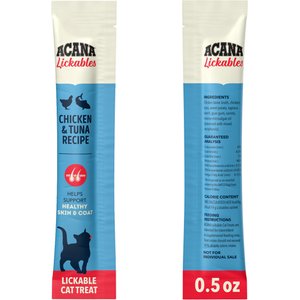 ACANA Chicken & Tuna Lickables Cat Treats, 0.5-oz tube, 5 count