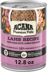 ACANA Premium Pate Lamb in Bone Broth Grain-Free Wet Dog Food, 12.8-oz, case of 12