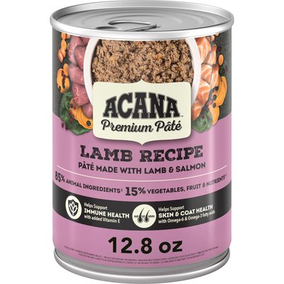 ACANA ACANA Premium Pate Lamb in Bone Broth Grain-Free Wet Dog Food, 12.8-oz, case of 12