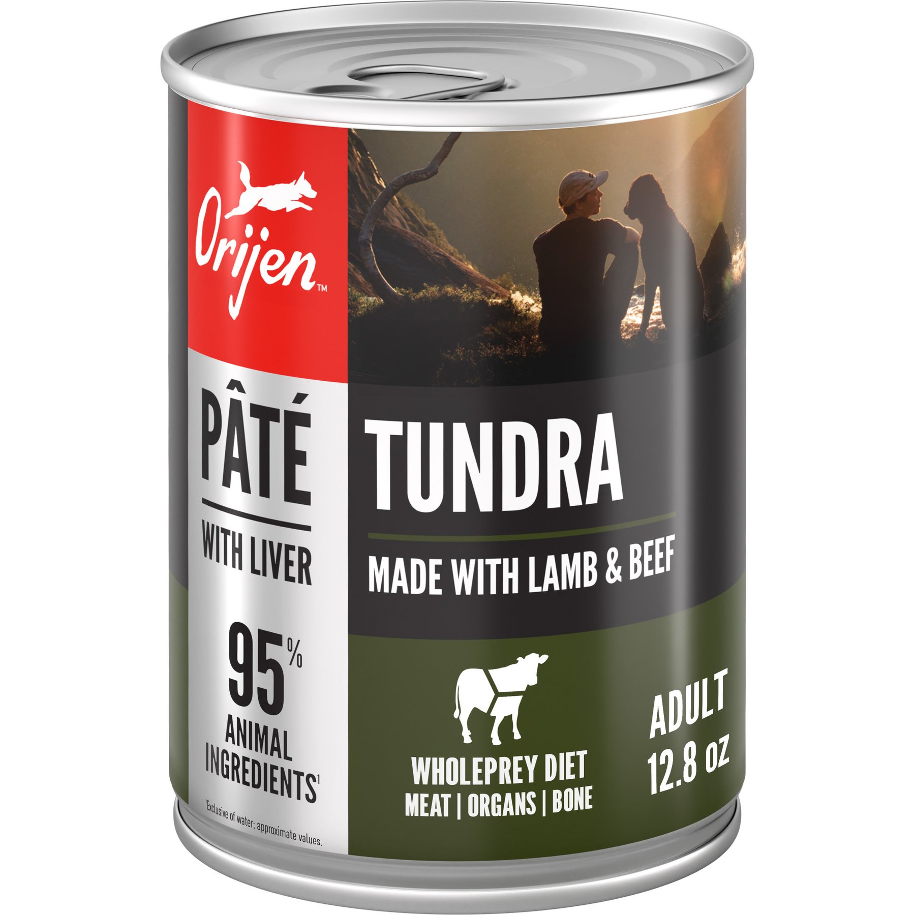 ORIJEN Tundra Pate with Liver Wet Dog Food, 12.8-oz, case of 12
