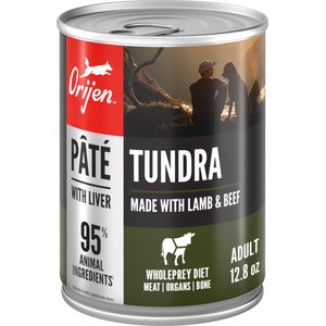 ORIJEN Tundra Pate with Liver Wet Dog Food, 12.8-oz, case of 12
