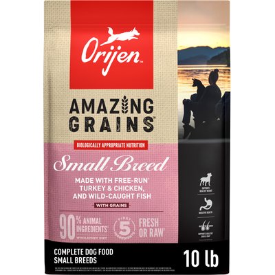 ORIJEN ORIJEN Amazing Grains High-Protein Small Breed Dry Dog Food, 20-lb bundle