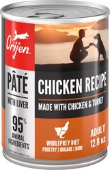 ORIJEN Pate Chicken with Liver Wet Dog Food, 12.8-oz, case of 12