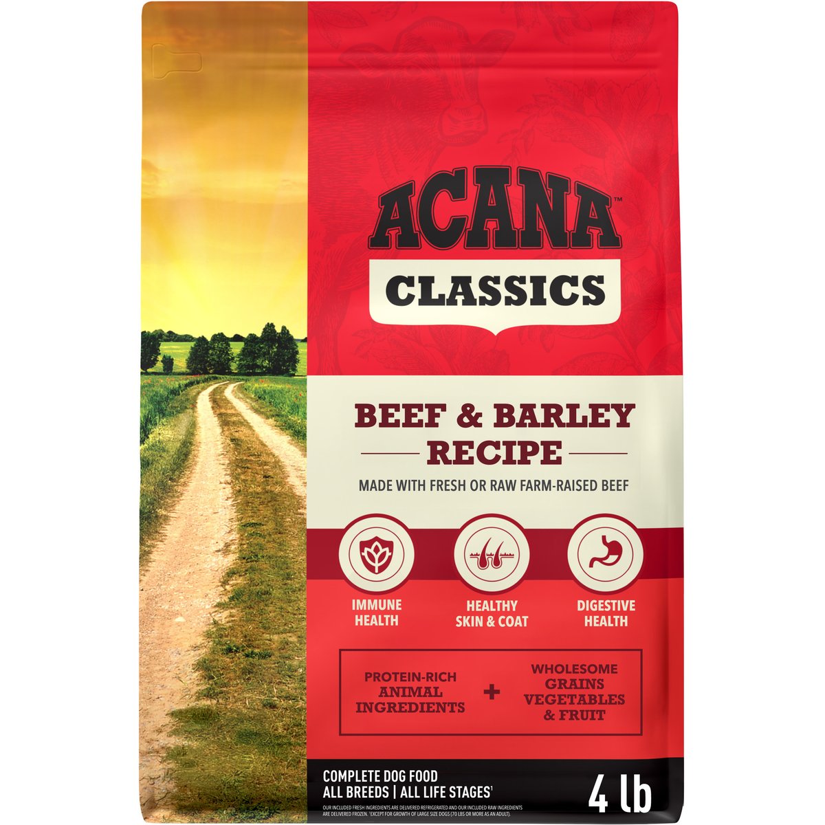 ACANA Classics Beef & Barley Dry Dog Food, 4-lb bag