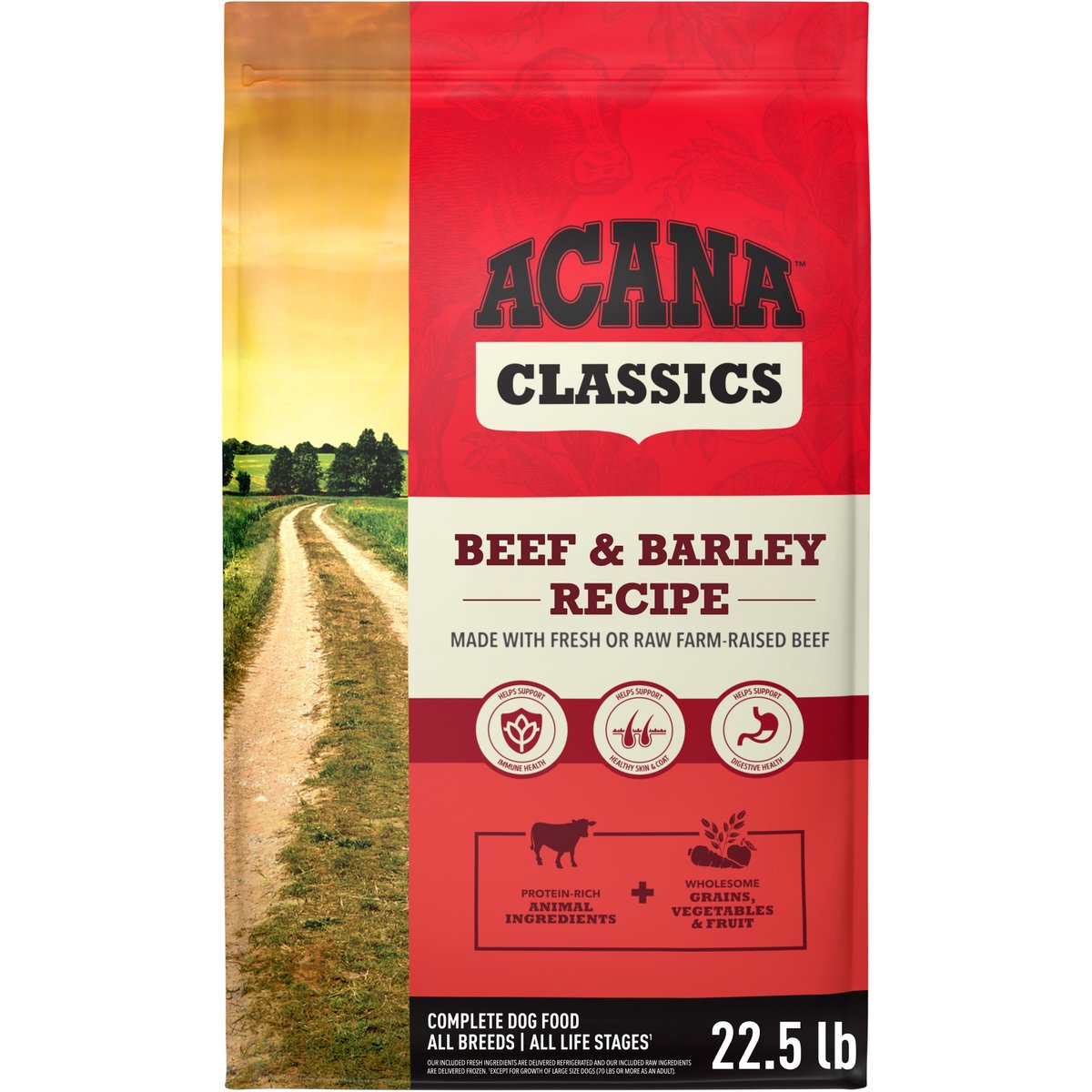 ACANA Classics Beef & Barley Dry Dog Food, 22.5-lb bag