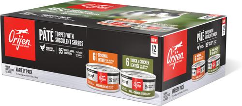 ORIJEN Premium Original Variety Pack Duck & Chicken Pate Wet Cat Food Recipes