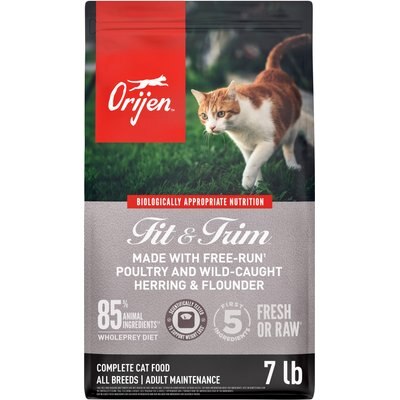 ORIJEN ORIJEN Fit & Trim Grain-Free High-Protein Premium Dry Cat Food, 7-lb bag