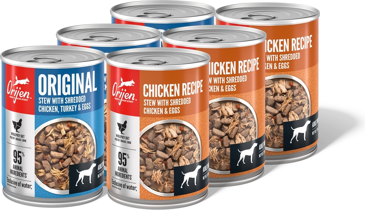 ORIJEN Original Premium Variety Pack Chicken Wet Dog Food, 12.8-oz