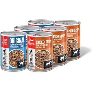 ORIJEN Original Premium Variety Pack Chicken Wet Dog Food, 12.8-oz can, case of 6