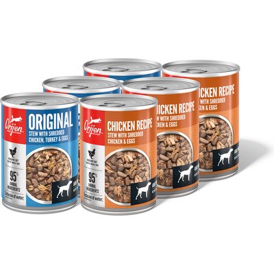 ORIJEN ORIJEN Original Premium Variety Pack Chicken Wet Dog Food, 12.8-oz can, case of 6