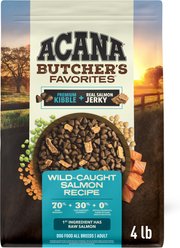 ACANA Butcher's Favorites Grain-Free Wild-Caught Salmon Dry Dog Food, 4-lb bag