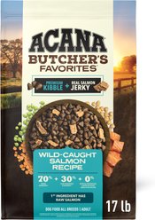 ACANA Butcher's Favorites Grain-Free Wild-Caught Salmon Dry Dog Food, 17-lb bag