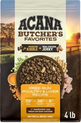 ACANA Butcher's Favorites Grain-Free Free-Run Poultry & Liver Dry Dog Food, 4-lb bag