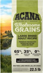 ACANA Wholesome Large Breed Adult Grains Dry Dog Food, 22.5-lb bag slide 2 of 9