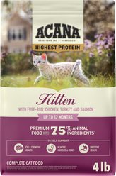 ACANA Highest Protein Kitten Dry Cat Food, 4-lb bag