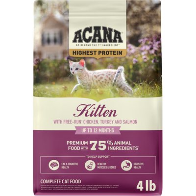 ACANA ACANA Highest Protein Kitten Dry Cat Food, 4-lb bag