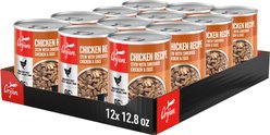 ORIJEN Real Meat Shreds Chicken Stew Wet Dog Food, 12.8-oz can, case of 12 slide 2 of 9