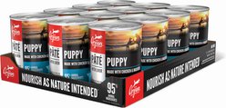 ORIJEN Puppy Pate Poultry & Fish Wet Dog Food, 12.8-oz can, case of 12