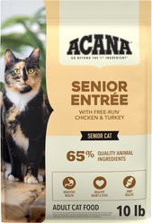 ACANA Senior Entree Chicken & Turkey Dry Cat Food, 10-lb bag