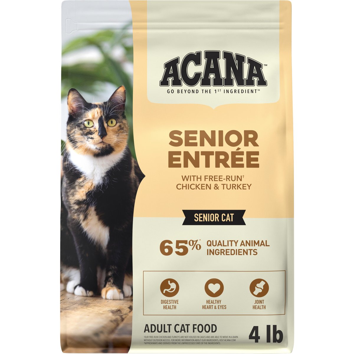 ACANA Senior Entree Chicken & Turkey Dry Cat Food, 4-lb bag