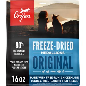 ORIJEN Original Grain-Free High-Protein Freeze-Dried Dog Food & Topper, 16-oz bag